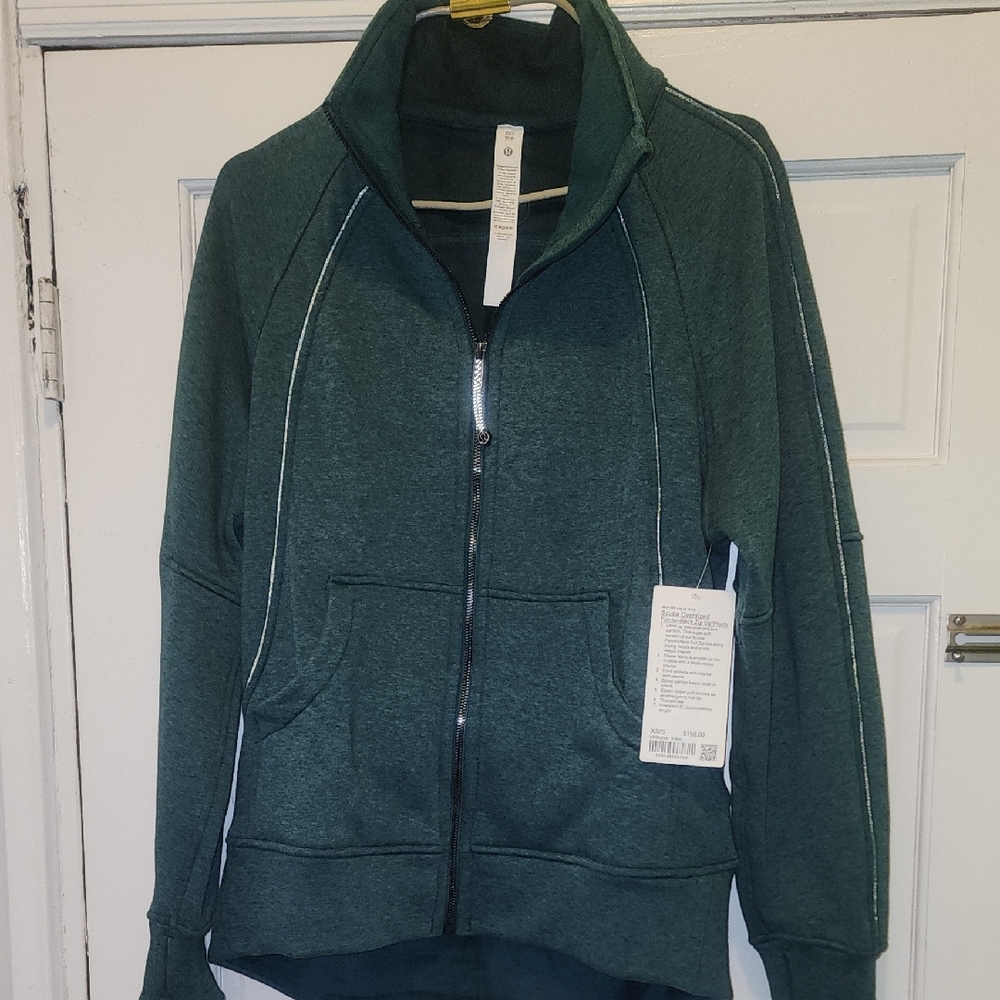 Lululemon Athletica Green Zip-Up Jacket